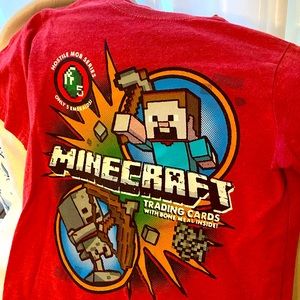 Boy’s tee by Monjang color red size 5 18” long